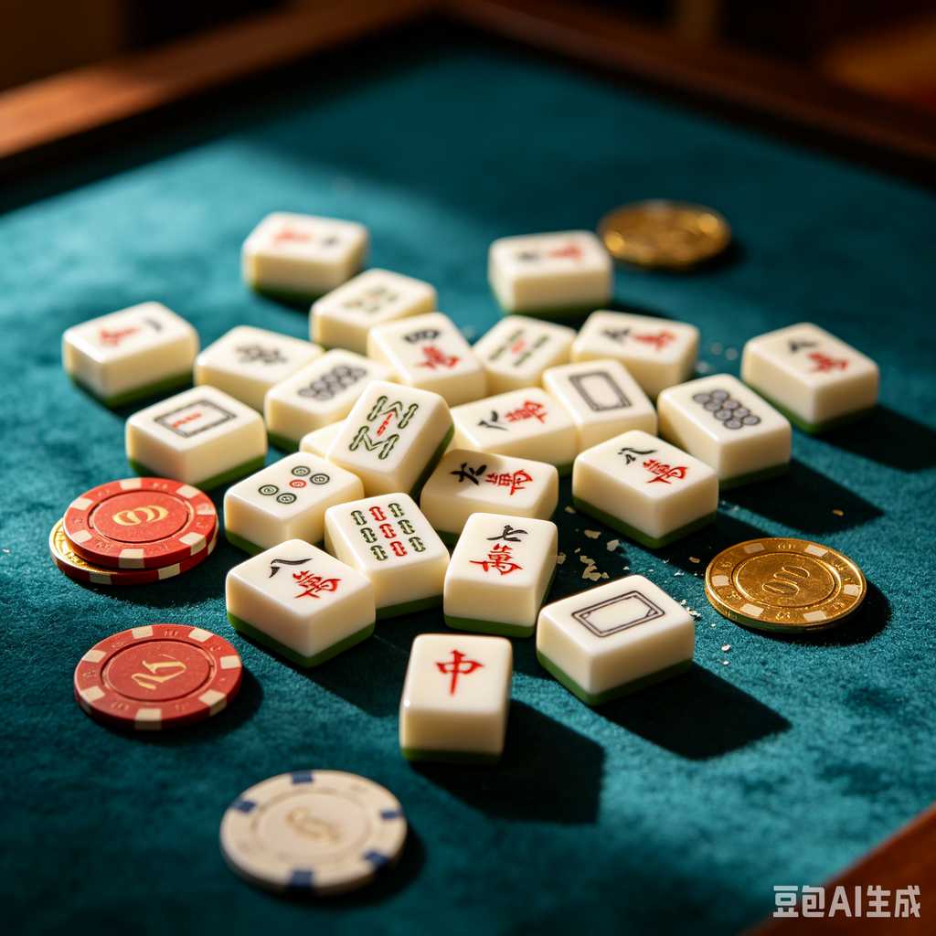 saturated color mahjong set print